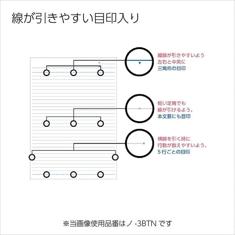 コクヨ Campus ルーズリーフ さらさら書ける B罫 A4 100枚 ノ-816BEN