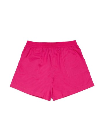MAX&Co. Kids - logo-embroidered cotton shorts - kids - Cotton - 10 yrs - Pink