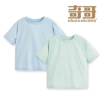 奇哥 CHIC BASICS系列 男童裝 經典圓領T恤/上衣-長效涼爽+抗UV(1-8歲)