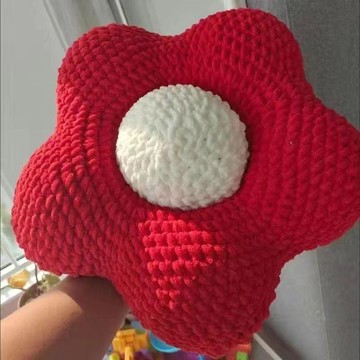 已售3.2K件💛太陽花抱枕手工DIY材料包靠墊收編織粗線手編簡單diy非成品送朋友 diy手作材料包 手作diy手作小