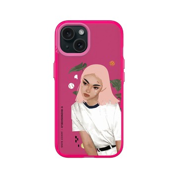 iPhone 15 Clear 粉漾桃 - Janice Sung - Pink Sand 粉砂