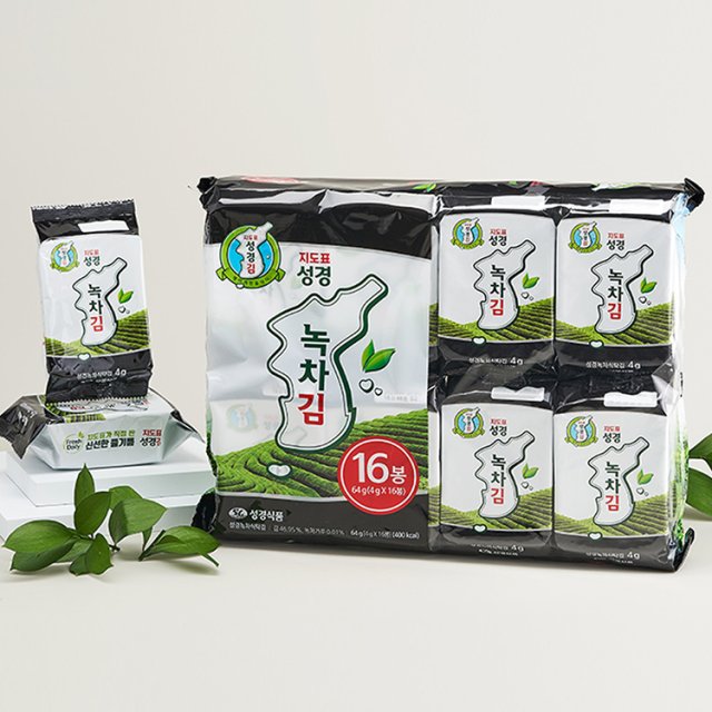 韓国食品 緑茶海苔 (4g X 16袋)