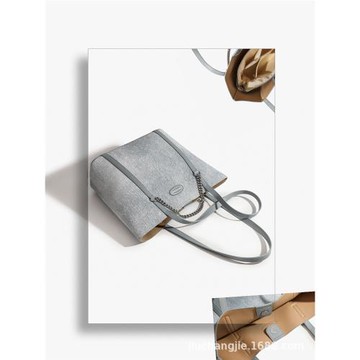 高級感秋冬包包2024新款精致大容量百搭上班通勤手提單肩托特包女