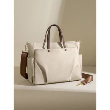 (免運)16寸筆記本電腦包女士手提通勤大容量高級感公文包單肩斜挎托特包