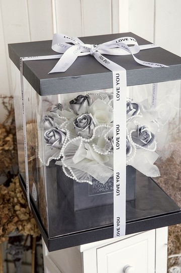 小香風香皂花禮盒/玫瑰花禮/永生花禮盒/情人節禮物/禮物/花禮/花