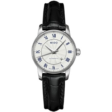 MIDO 美度 官方授權 Baroncelli II 羅馬假期機械女錶 新年開運 送禮推薦-皮帶/29mm M76004214