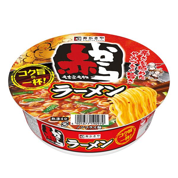 スガキヤ　カップ赤からラーメン　1箱　12食入り　赤から　旨辛