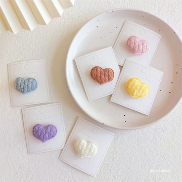 木木親子坊 手縫愛心胎毛夾汗毛夾 兒童髮飾 兒童髮夾 幼兒髮夾 可愛髮飾 女童髮飾 寶寶髮夾 公主髮夾 蝴蝶結髮夾