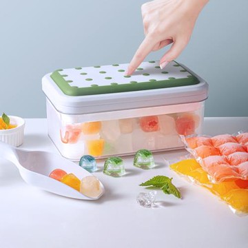 魔幻廚房冰塊模具食品級按壓冰格家用冰箱自制冰塊儲存盒冰塊神器