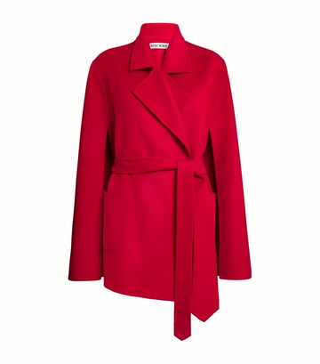 Wolk Morais Cashmere Tie-Waist Cape