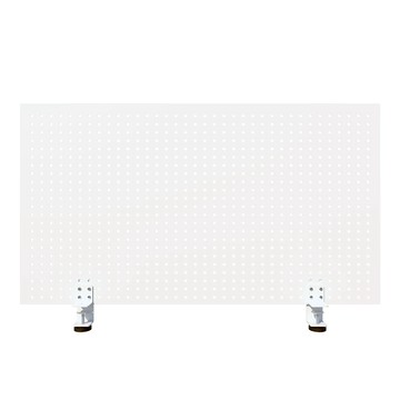 《C&B》加高路蓋特90cm桌上洞洞鐵板隔屏(高度48cm)(台灣生產)白色