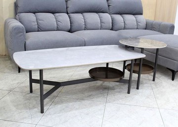 【歐風別館】紐倫堡岩板大小茶几【套几~工業風~基隆至台中免運費】