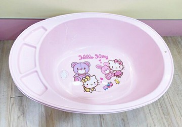 【震撼精品百貨】凱蒂貓 Hello Kitty 三麗鷗 KITTY 台灣製兒童用澡盆-粉#07952 震撼日式精品百貨