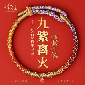 🔥臺灣出🔥普陀山2026馬年本命年紅手繩手鍊 手工編織 護身符禮物男女