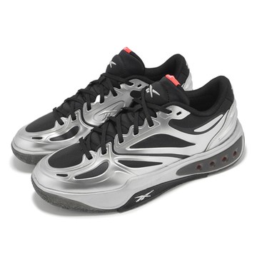 Reebok 籃球鞋 Engine A 男鞋 銀 黑 輕量 緩衝 支撐 復古 液態銀 運動鞋 100228150