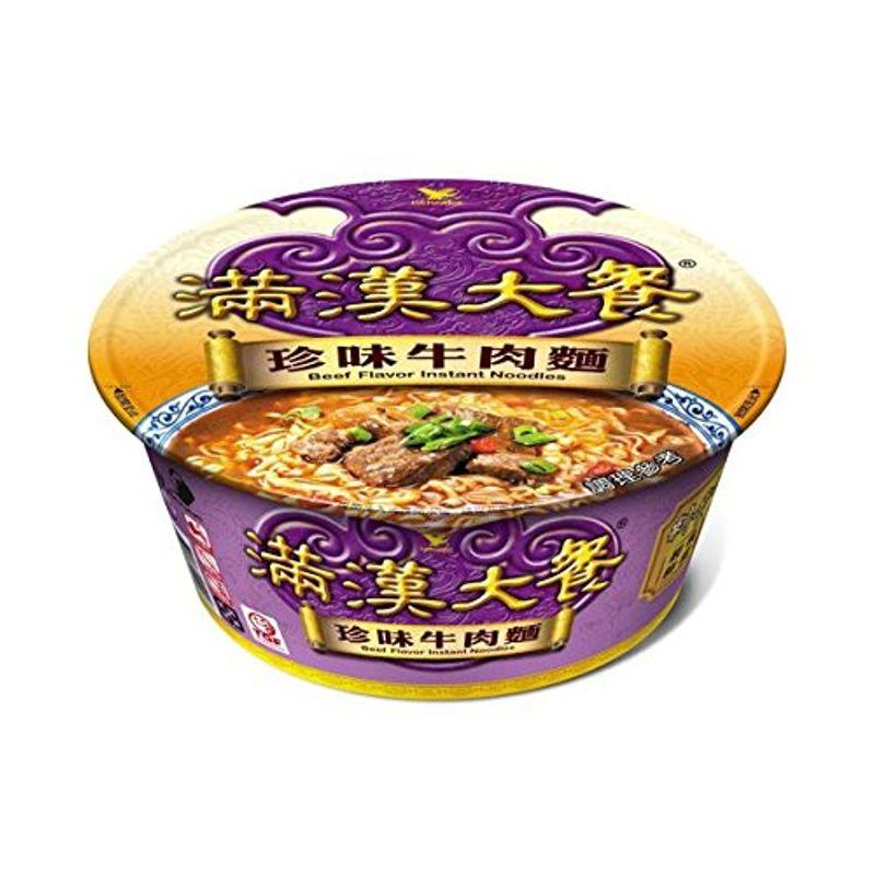 《統一》 滿漢大餐 珍味牛肉麺 (187g) （珍味牛肉・カップラーメン） 《台湾 お土産》 並行輸入品