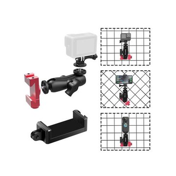 gopro運動相機手機柵欄掛網固定支架棒球壘球網球籃球足球羽毛球