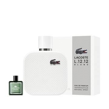 【LACOSTE】經典純白淡香精100ml (贈隨機小香乙瓶.附紙袋)