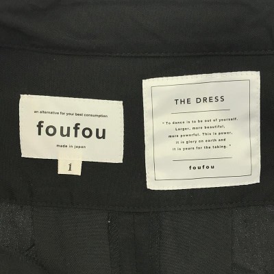 美品】 foufou / フーフー | 【THE DRESS #09】open collar dress