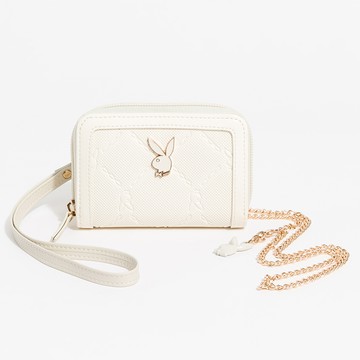 PLAYBOY-零錢包 Pure系列-米白色(542-6614-01-1)