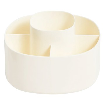 KOUJI叩吉好物 360度旋轉收納盒  米色  1個