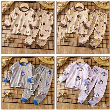 【台灣出貨】兒童睡衣 秋冬加厚兒童睡衣 保暖家居服 長袖加絨居家服 保暖睡衣 兒童套裝 牛奶絲套裝 男女童睡衣套裝