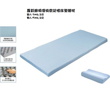 蘿莉絲記憶床墊套件組-單人4件組