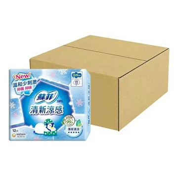 蘇菲 清新涼感超薄衛生棉 29公分 12片 X 12入