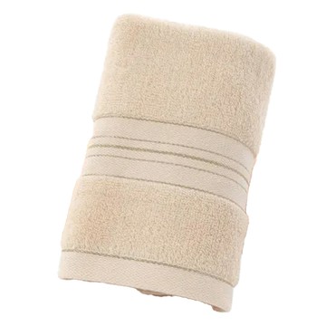 金絲純棉吸水洗臉毛巾 74 x 34cm  金絲款 淺卡其色  1條