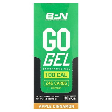 BPN, Go Gel，耐力支援凝膠，混蘋果肉桂味，10 包，每包 1.45 盎司（41 克）