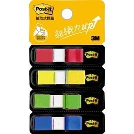 3M 683-4CD 利貼抽取式標籤 可再貼標籤 (4色)【APP滿額下單10%點數(單一帳號最高5000點)】1/31止