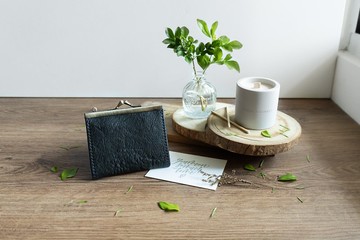 曜石黑 口金短夾 側背包 真皮口金包丨耐髒 防潑水丨禮物紀念