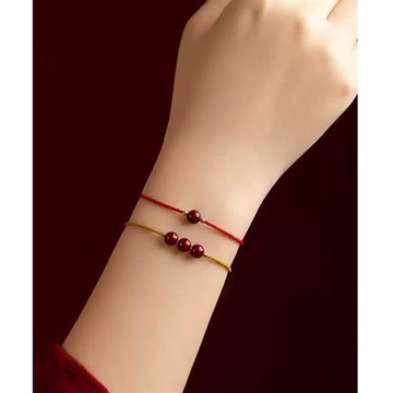 【米蘭精品】現貨+預購 硃砂手鍊朱砂手珠手鏈串珠手繩-轉運除穢淨化招財開運一念原礦3色74lh42