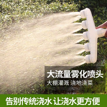 水泵澆菜噴頭灑水霧化園林澆水噴頭淋菜澆地農用大棚噴水頭神器