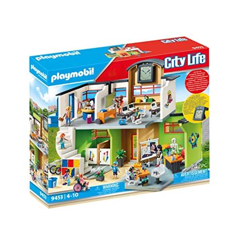 Playmobil 9453 City Furnished School Building Digital Clock 並行輸入