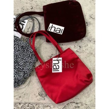 新年紅色絲綢包真絲手提包Jennie宅女同款hai手拎單肩手機小方包