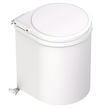 Hailo solo 連動掀蓋垃圾桶 502.12.729 白色  1層