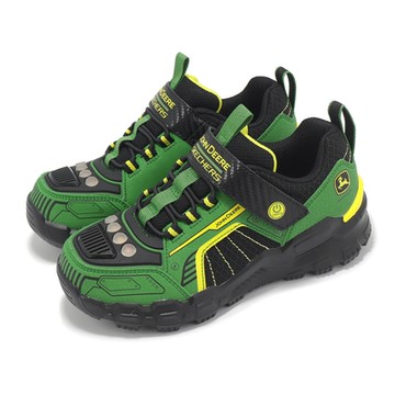 Skechers 燈鞋 Adventure Track-Rugged-Brights 中童 綠黑 閃燈 發光 童鞋 407061LGNBK