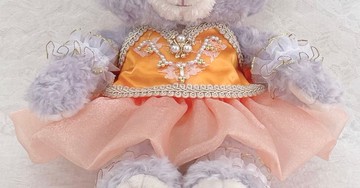 超熱門兔子玩偶芭蕾舞者服裝 橘色紗裙 ver