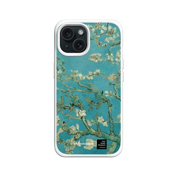 iPhone 15 SolidX 白 - Van Gogh Museum - 盛開的杏樹