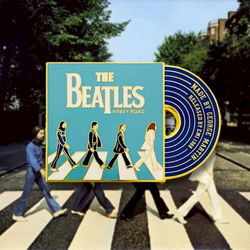 披頭士甲殼蟲樂隊金屬胸針徽章冰箱貼beatles艾比路專輯abbeyroad