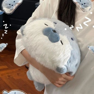 網紅同款海獺毛絨玩具午休趴睡枕抱枕玩偶陪伴公仔生日禮物送閨蜜 娃娃 人偶 抱睡娃娃 人偶娃娃 可愛玩偶 可愛娃娃 布偶