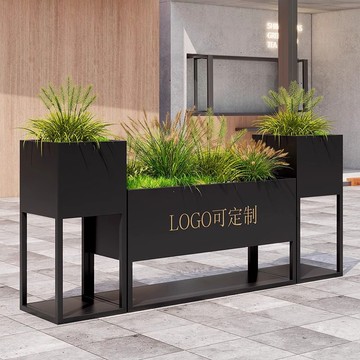 免運 花箱 戶外花箱 花箱隔斷 定制不銹鋼花箱可移動隔斷花箱戶外庭院造景組合鐵藝種植花盆清倉 可開發票 全館五折 工廠現貨直銷 新品特價 b8302