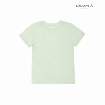 【Danskin】淺綠色品牌休閒短袖T恤 X5VTS292
