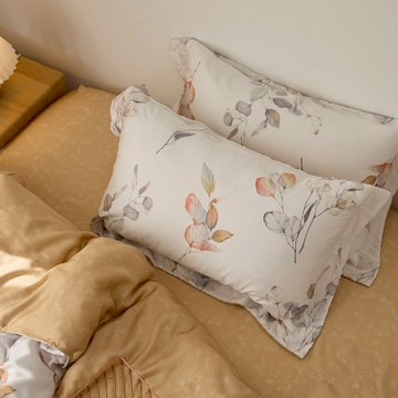 A-nice 雅妮詩 100%天絲 60支 萊賽爾天絲石墨烯兩用被 雙人  蘇葉  枕套2個 + 床包1件 + 被套1件