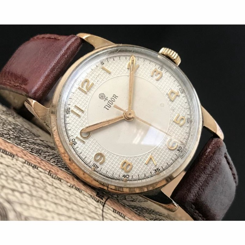 チューダー 18金無垢レディースウォッチ 1960年代製 小バラロゴ