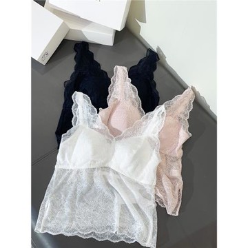 白百合驕陽伴我同款蕾絲背心三色齊簡導同款LA蕾絲背心