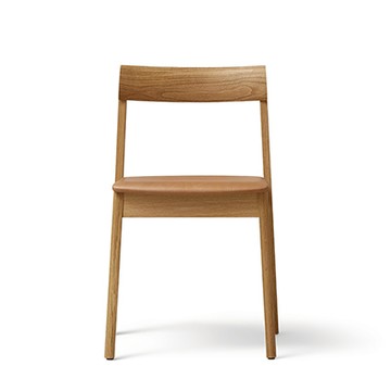Blueprint Chair 單椅（橡木／干邑色皮革座面）