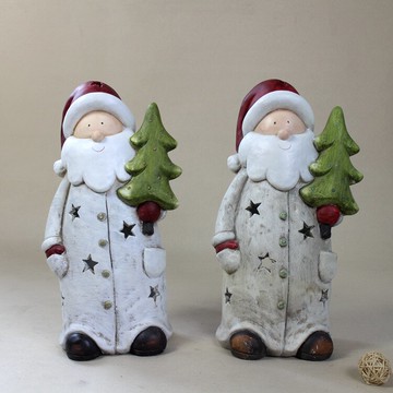 圣誕老人大號樹燭臺 櫥窗陳列 家居裝飾 酒吧咖啡廳擺飾 孤品1入