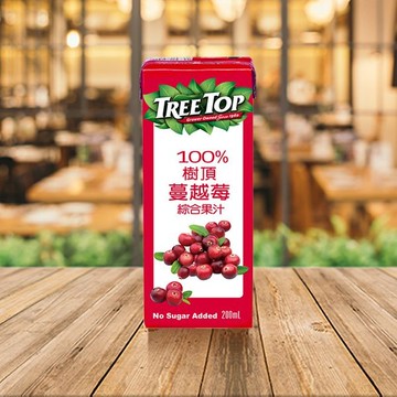 Tree Top 樹頂 100%蔓越莓綜合果汁(利樂包)200ml【小三美日】 DS022116